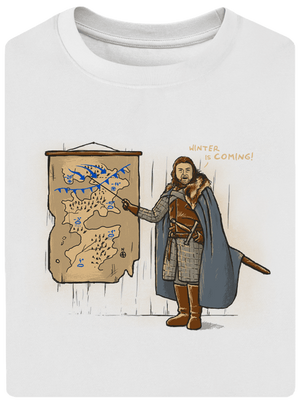 Winter unisex túlméretezett póló White