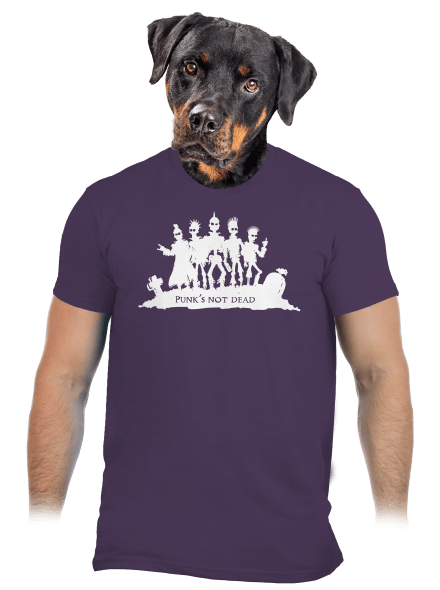 Punks not dead! férfi póló Urban Purple