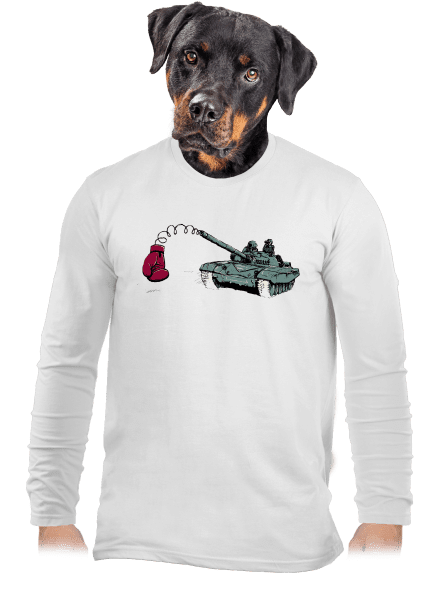 Tank férfi hosszú ujjú póló White