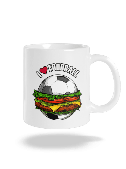 Foodball hagyományos bögre White