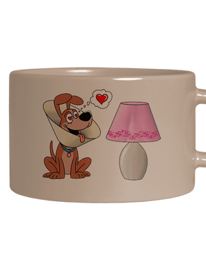 Szerelmes kutya macaron bögre Brown Macaron