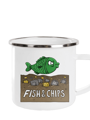 Fish and IT chips pléhbögre White