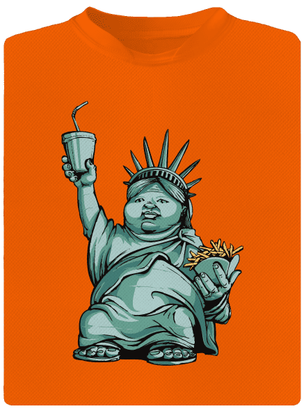 Amerikai bálvány gyerek sport póló Neon Orange