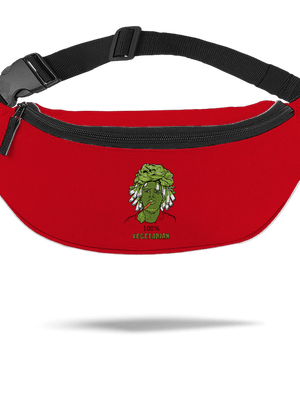 100% vegetáriánus övtáska Red