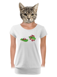 női póló elasztikus alsó szegéllyel