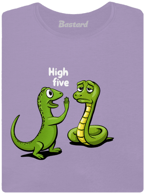 High Five női póló elasztikus alsó szegéllyel Lavender