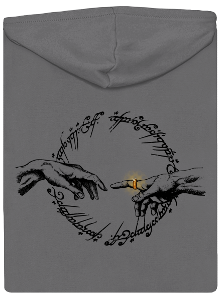 God of ring cipzáras női pulóver Steel Gray