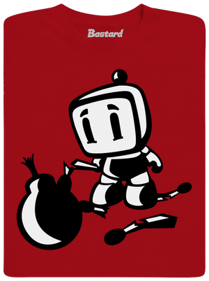 Bomberman férfi hosszú ujjú póló Red