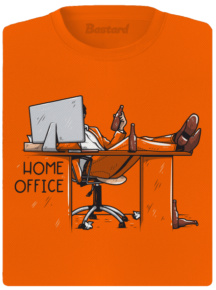 Home office női sportpóló Neon Orange