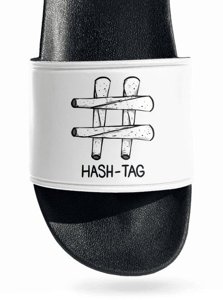 Hash tag papucs White
