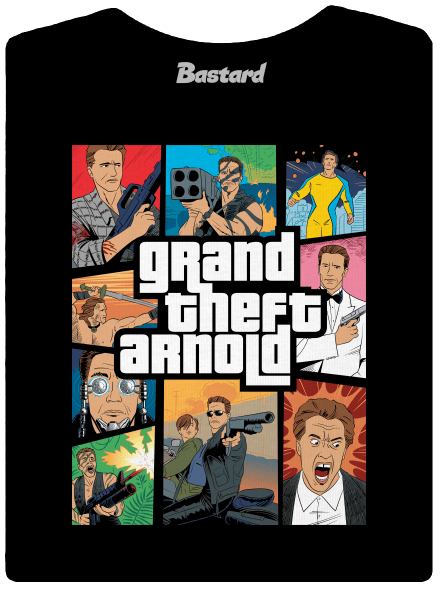 Grand Theft Arnold prémium női póló Black