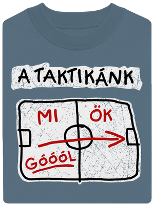 A taktikánk unisex crewneck Nordic Blue