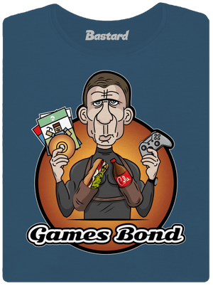 Games Bond prémium női póló Petrol Blue