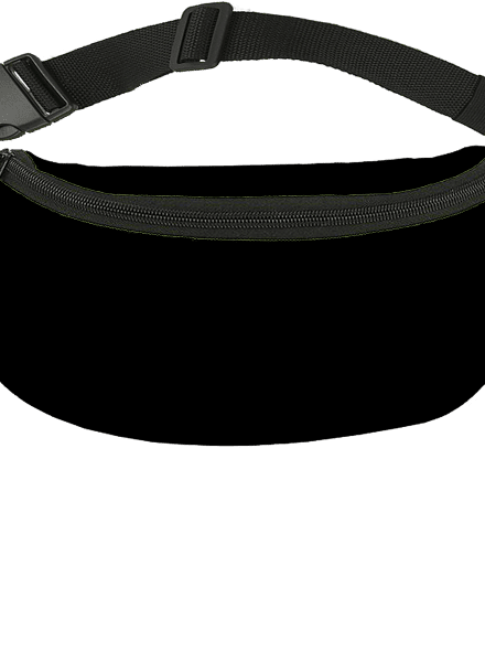 Nyomtatás nélkül övtáska Black