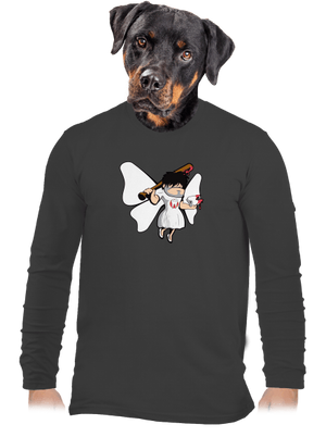 Fogtündér férfi hosszú ujjú póló Dark Grey