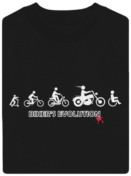Bikers evolution unisex crewneck Black
