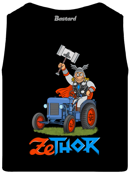 ZeThor férfi trikó Black