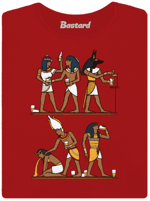 Egyiptomi parti prémium női póló Red Mal