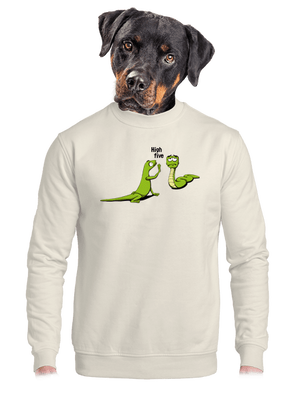 High Five unisex crewneck Off White