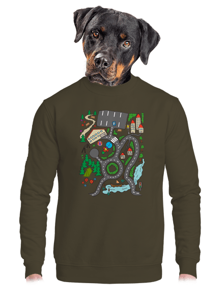 Úton unisex crewneck Urban Khaki