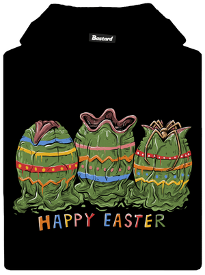 Happy easter gyerek kenguruzsebes pulóver Black