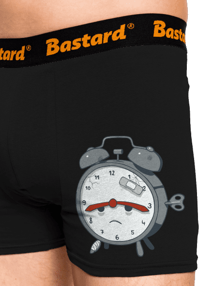 Ébresztőóra boxeralsó Black