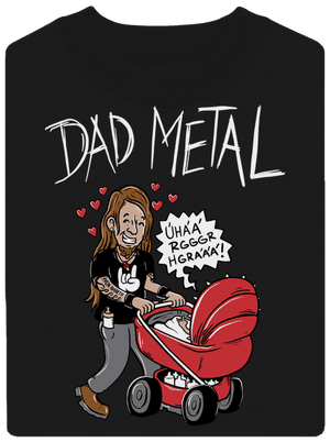 Dad metal unisex crewneck Black