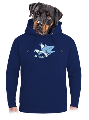 Origasmi unisex prémium pulóver Navy