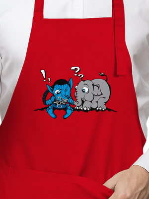 Error 501 kötény Red