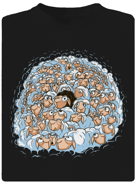 Nem megyek a tömeggel gyerek sport póló Black