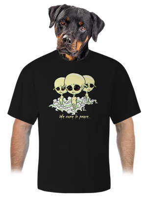 Látogatók unisex túlméretezett póló Black