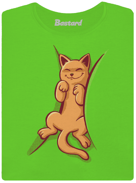 Alvó cica női póló Apple Green