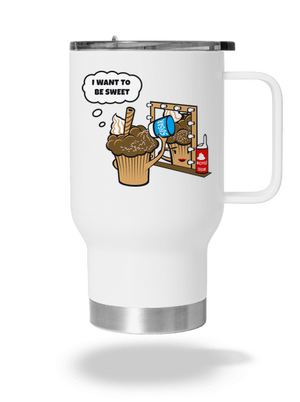 Sweet muffin termosz bögre White