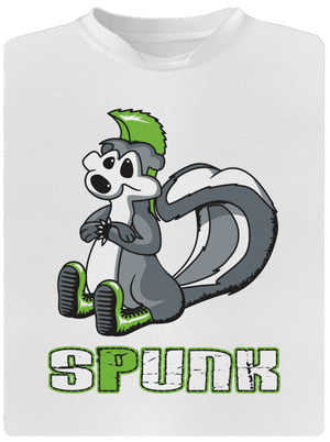 Spunk gyerek sport póló White