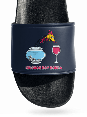 Kiugrok egy borra papucs Navy