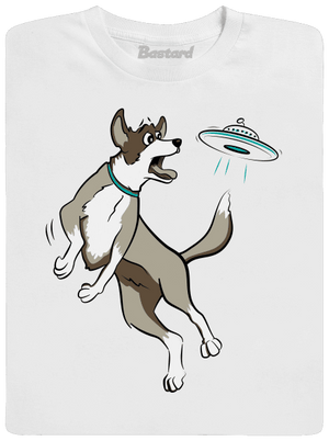 Repülő csészealj férfi hosszú ujjú póló White