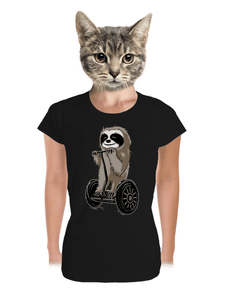 Lajhár prémium női póló Black