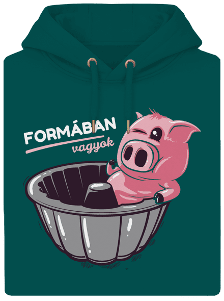 Formában unisex prémium pulóver Emerald Green