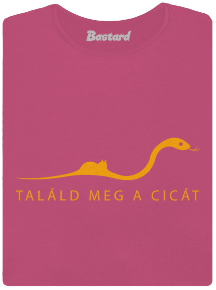 Találd meg a cicát prémium női póló Magenta