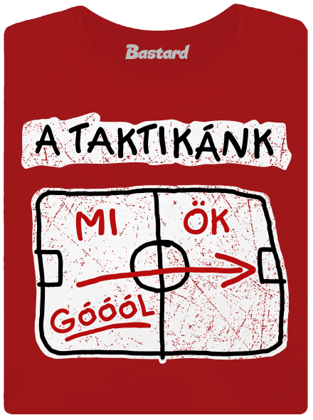 A taktikánk prémium női póló Red Mal
