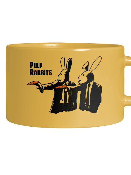 Pulp Rabbits macaron bögre Yellow Macaron