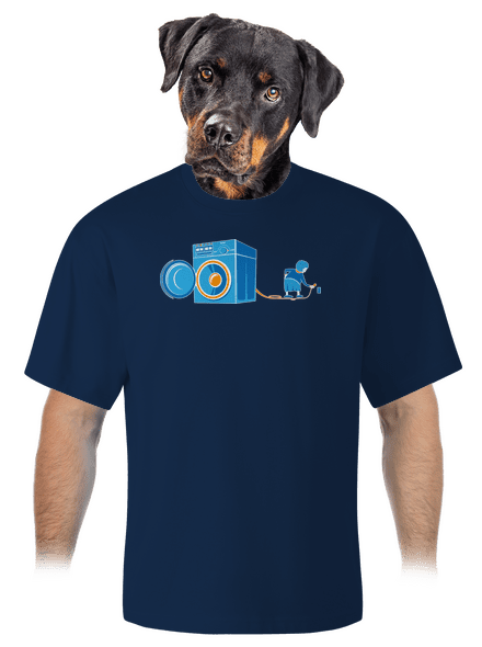 Mosógép unisex túlméretezett póló Midnight Blue