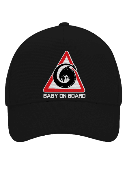 Alien inside baseballsapka Black