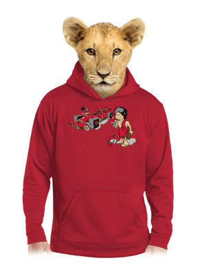 Képlet gyerek kenguruzsebes pulóver Fire Red