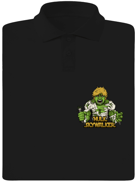 Hulk Skywalker férfi pólóingek Black