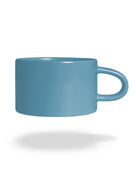 Nyomtatás nélkül macaron bögre Blue Macaron