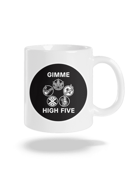 Gimme high five hagyományos bögre White