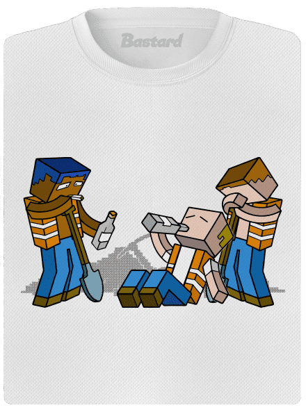 Real Minecraft női sportpóló White