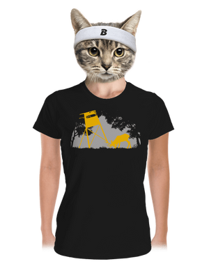 Erdei harmónia női sportpóló Black