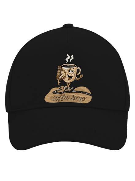 Coffee to go baseballsapka Black